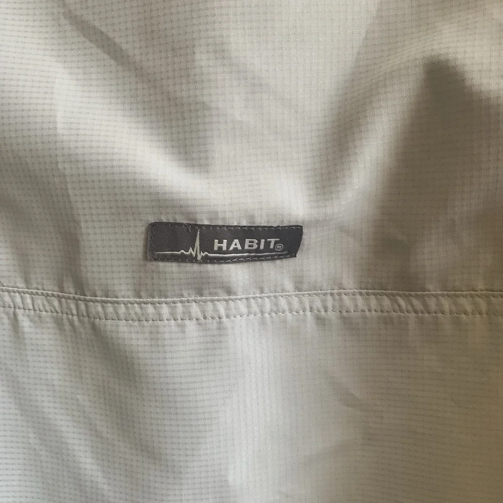 Habit Men's River Guide Lg Sleeve Fishing Shirt M-Solar Factor Grey‎ Lightweight